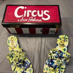 Circus by Sam Edelman Yellow and Blue Floral Sandals